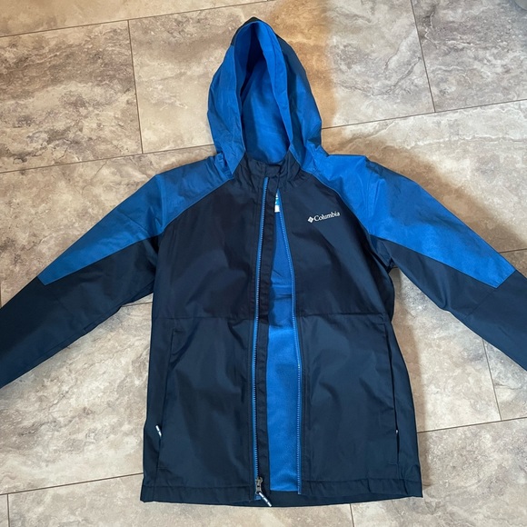 Boys large Columbia fleece rain jacket - Picture 1 of 2